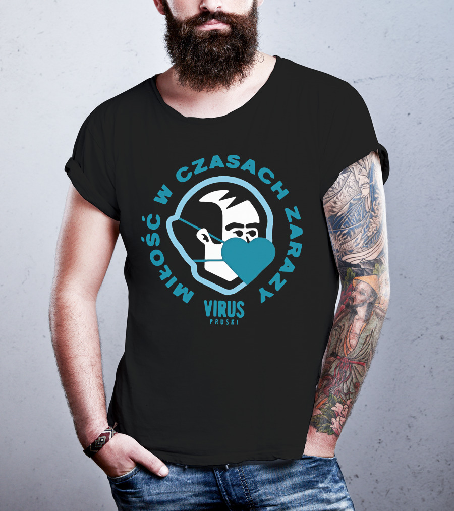 Miłość W Czasach Zarazy Virus Pruski Koszulka Męska T-Shirt