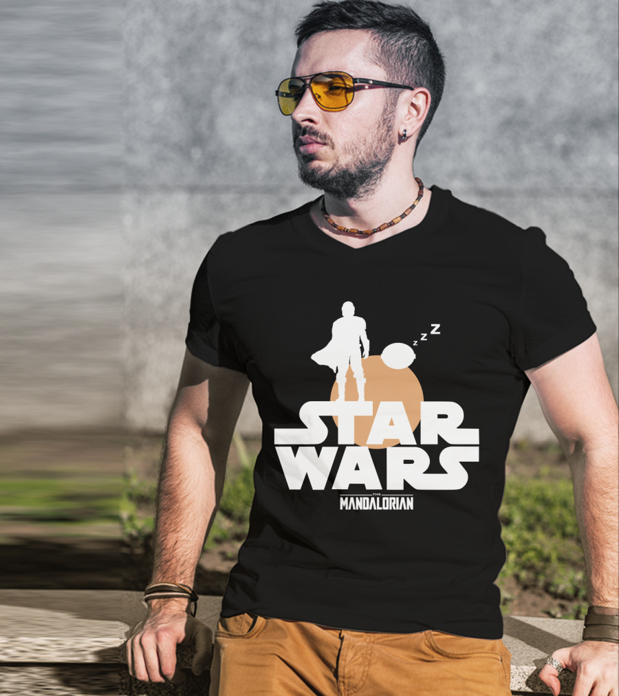 Star Wars The Mandalorian Sleeping Duo T-Shirt