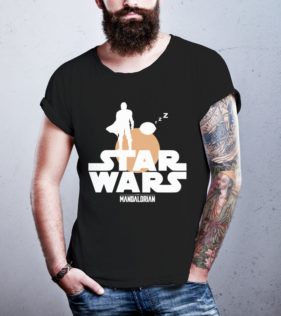 Star Wars The Mandalorian Sleeping Duo T-Shirt