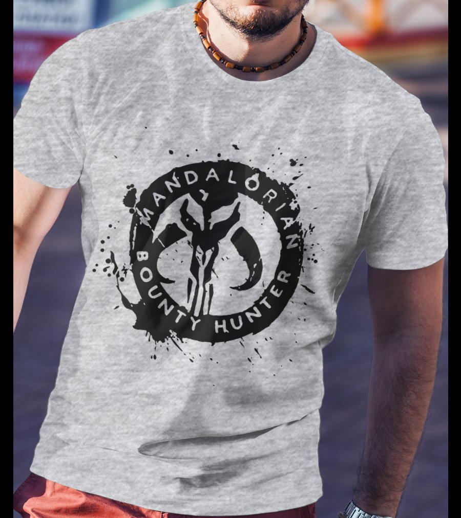 Mandalorian Bounty Hunter Splatter T-Shirt