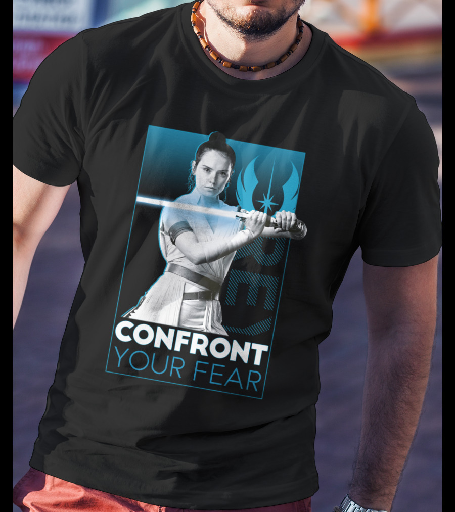 Star Wars Rey Confront Your Fear T-Shirt