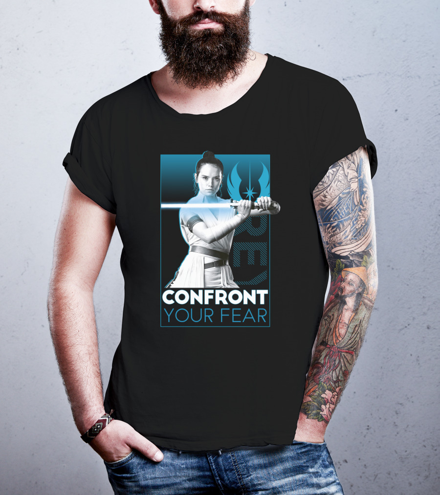 Star Wars Rey Confront Your Fear T-Shirt