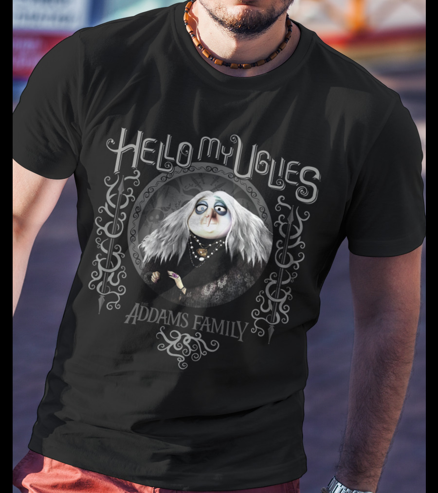 Hello My Uglies Addams Family Grandma T-Shirt