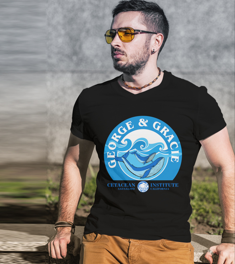 Star Trek George And Gracie Cetacean Institute Sausalito California T-Shirt