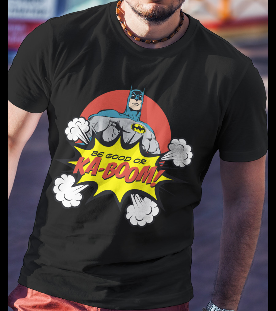 Batman Be Good Or Ka Boom Dynamic Comic Burst T-Shirt