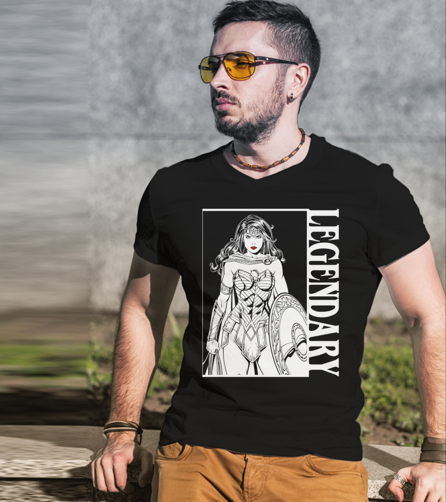Wonder Woman Legendary Heroic Warrior T-Shirt