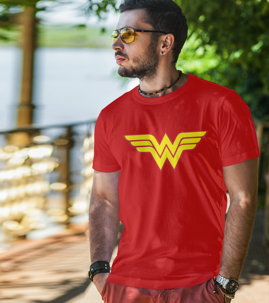 Wonder Woman Classic Yellow Emblem T-Shirt