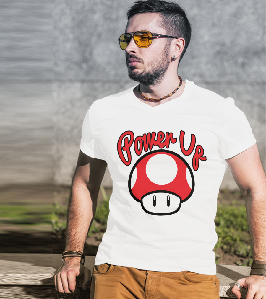 Super Mario Power Up Mushroom T-Shirt