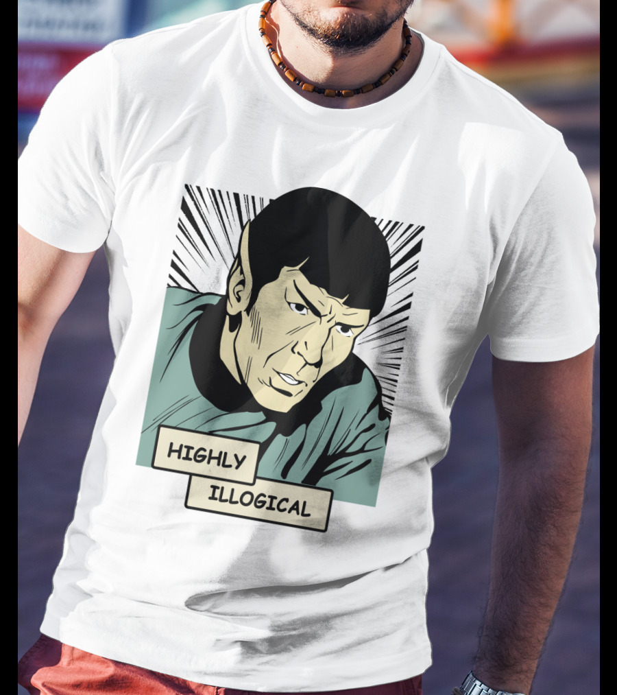Star Trek Spock Highly Illogical Comic T-Shirt