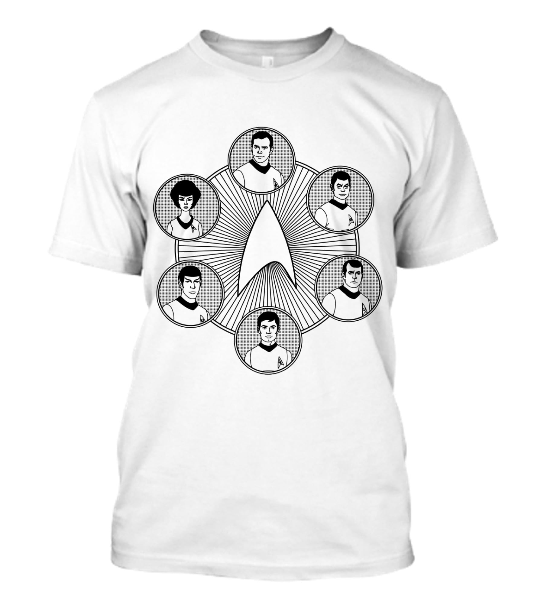 Star Trek Line Work Crew Badge Emblem T-Shirt
