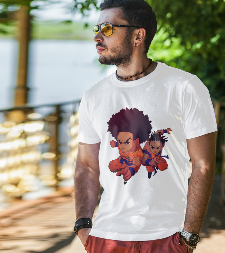Dragonball Z Fusion Afro Style Characters T-Shirt
