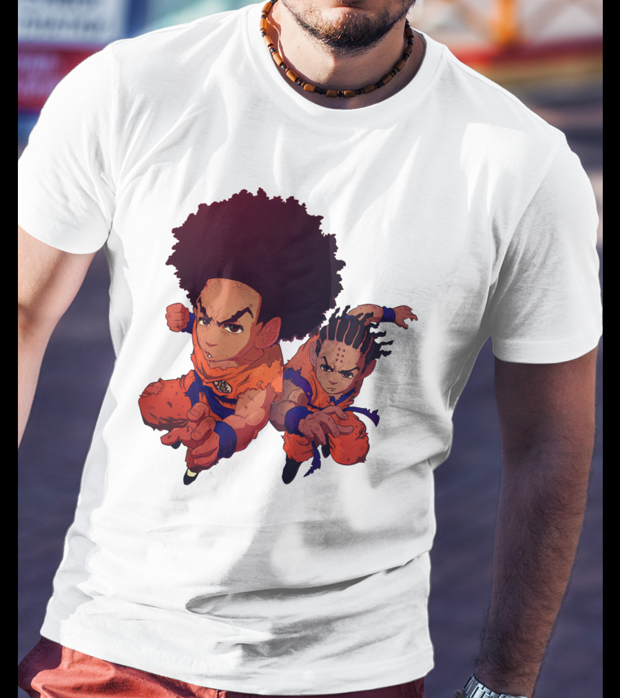 Dragonball Z Fusion Afro Style Characters T-Shirt