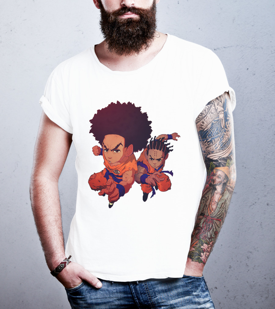 Dragonball Z Fusion Afro Style Characters T-Shirt