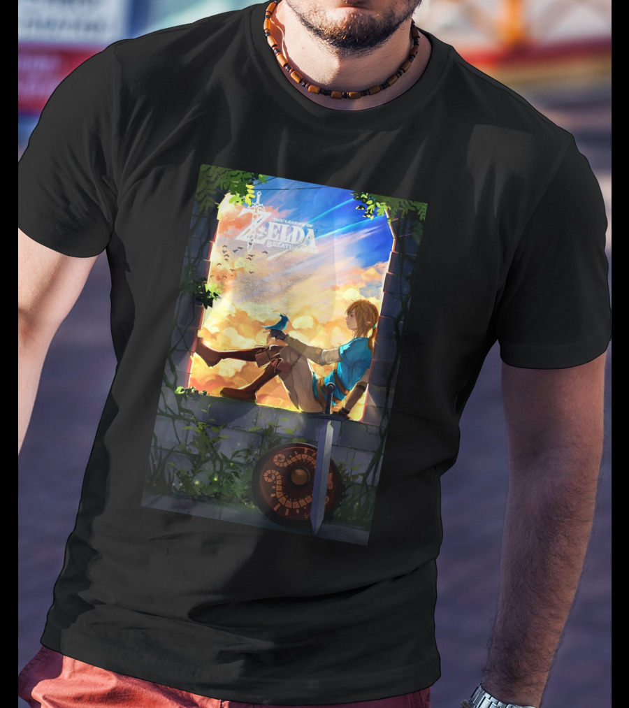 The Legend Of Zelda Breath Of The Wild Heroic Reflection T-Shirt