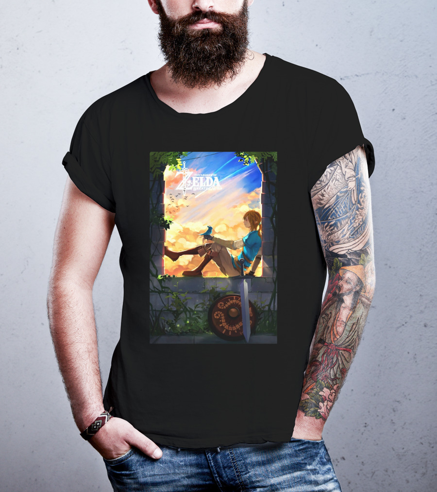 The Legend Of Zelda Breath Of The Wild Heroic Reflection T-Shirt