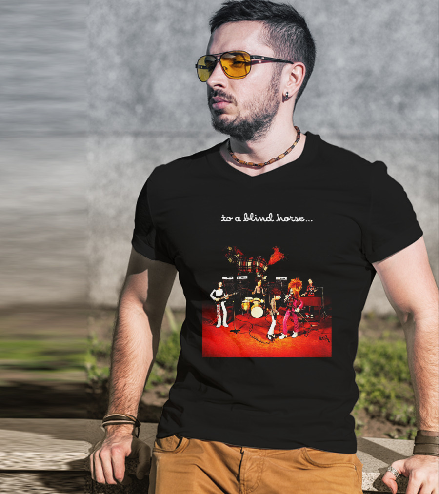 To A Blind Horse Band Performance Scene T-Shirt
