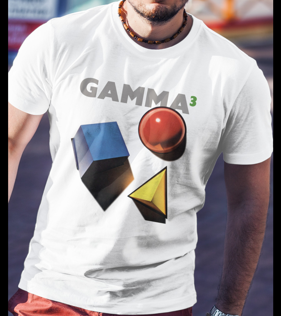 GAMMA 3 Geometric Shapes Cube Sphere Pyramid T-Shirt