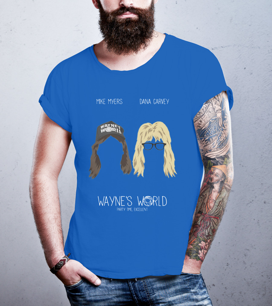 Wayne's World Mike Myers Dana Carvey Party Time Excellent T-Shirt