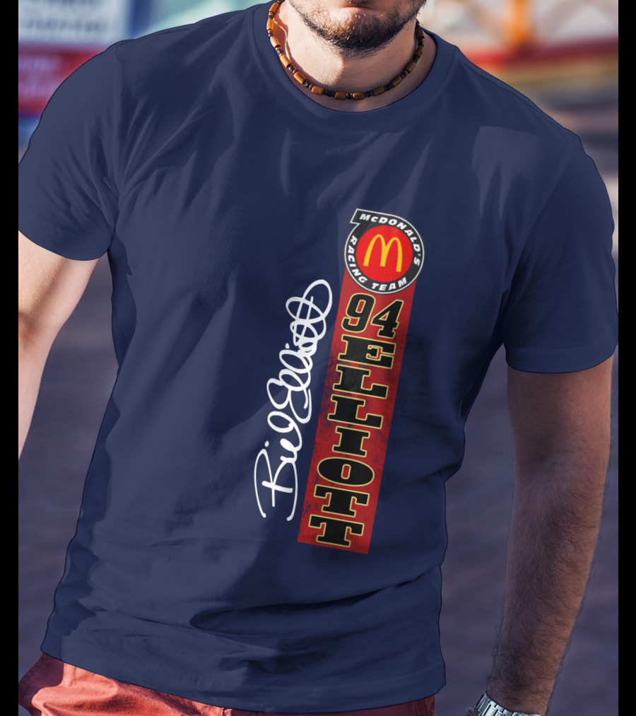 McDonald's Racing Team 94 Bill Elliott Signature T-Shirt