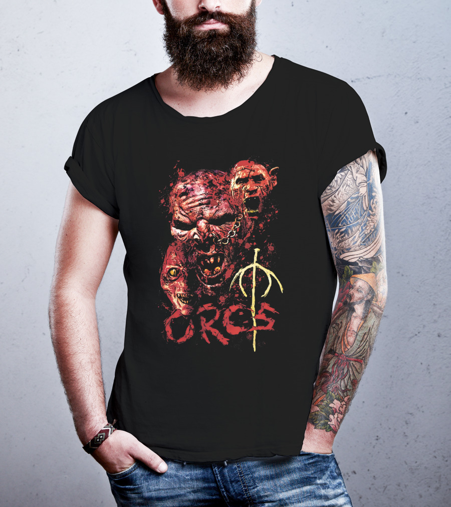 The Lord Of The Rings Movie Orcs Blood-Red Trio With Sauron's Evil T-Shirt