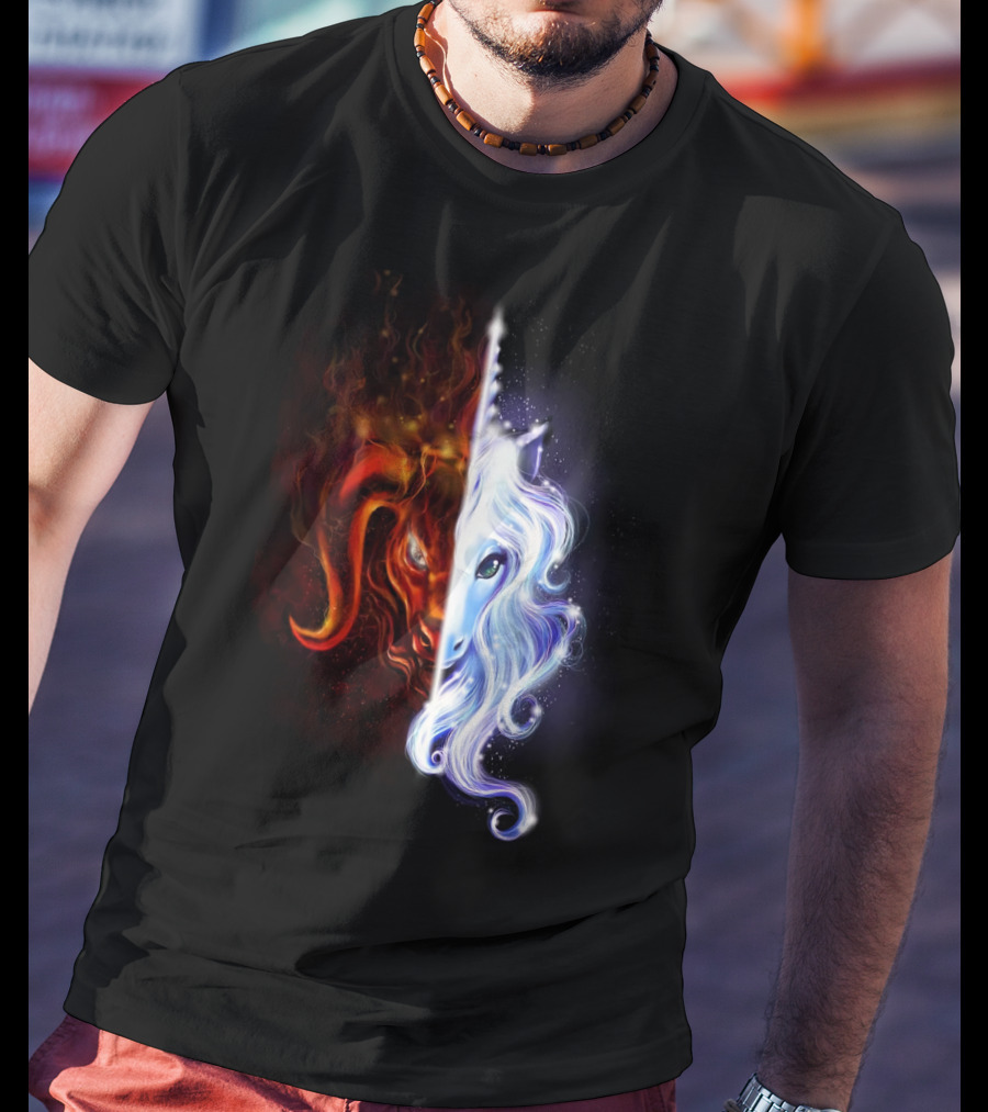 The Last Unicorn Duality Of Fire And Ice T-Shirt
