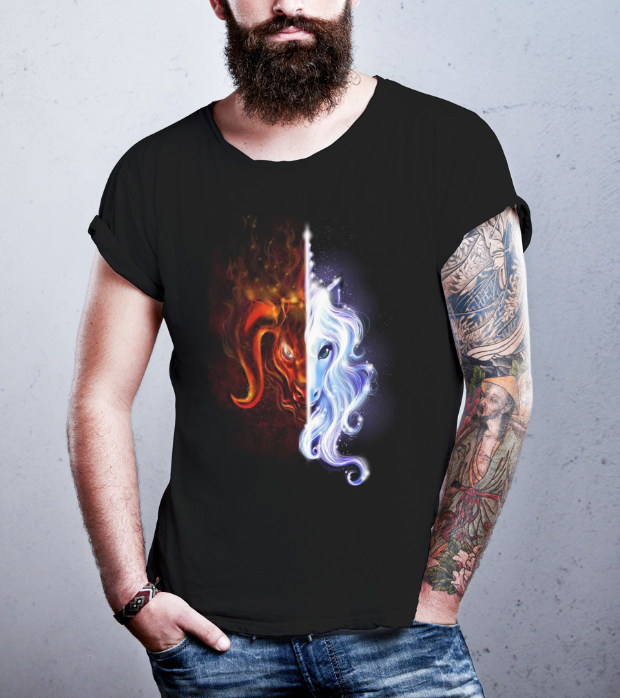 The Last Unicorn Duality Of Fire And Ice T-Shirt