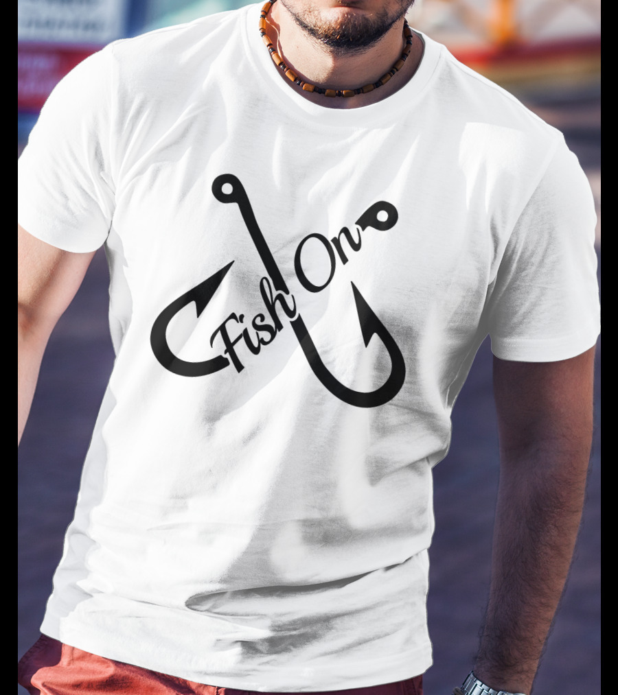 Fish On Hook Crossing T-Shirt
