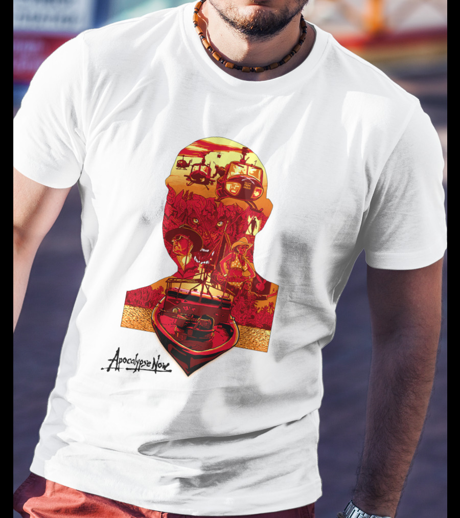 Apocalypse Now Graphic With Helicopters And Boat T-Shirt