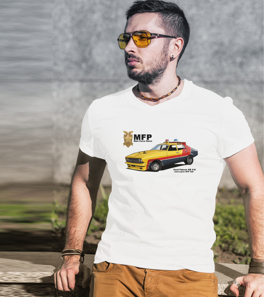 MFP Main Force Patrol Ford Falcon XB V8 Interceptor MFP 508 Mad Max T-Shirt