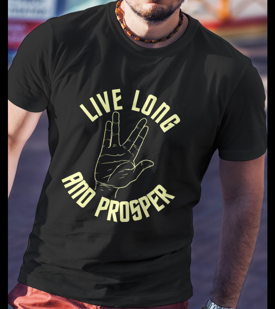 Live Long And Prosper Hand Gesture Star Trek 12 T-Shirt