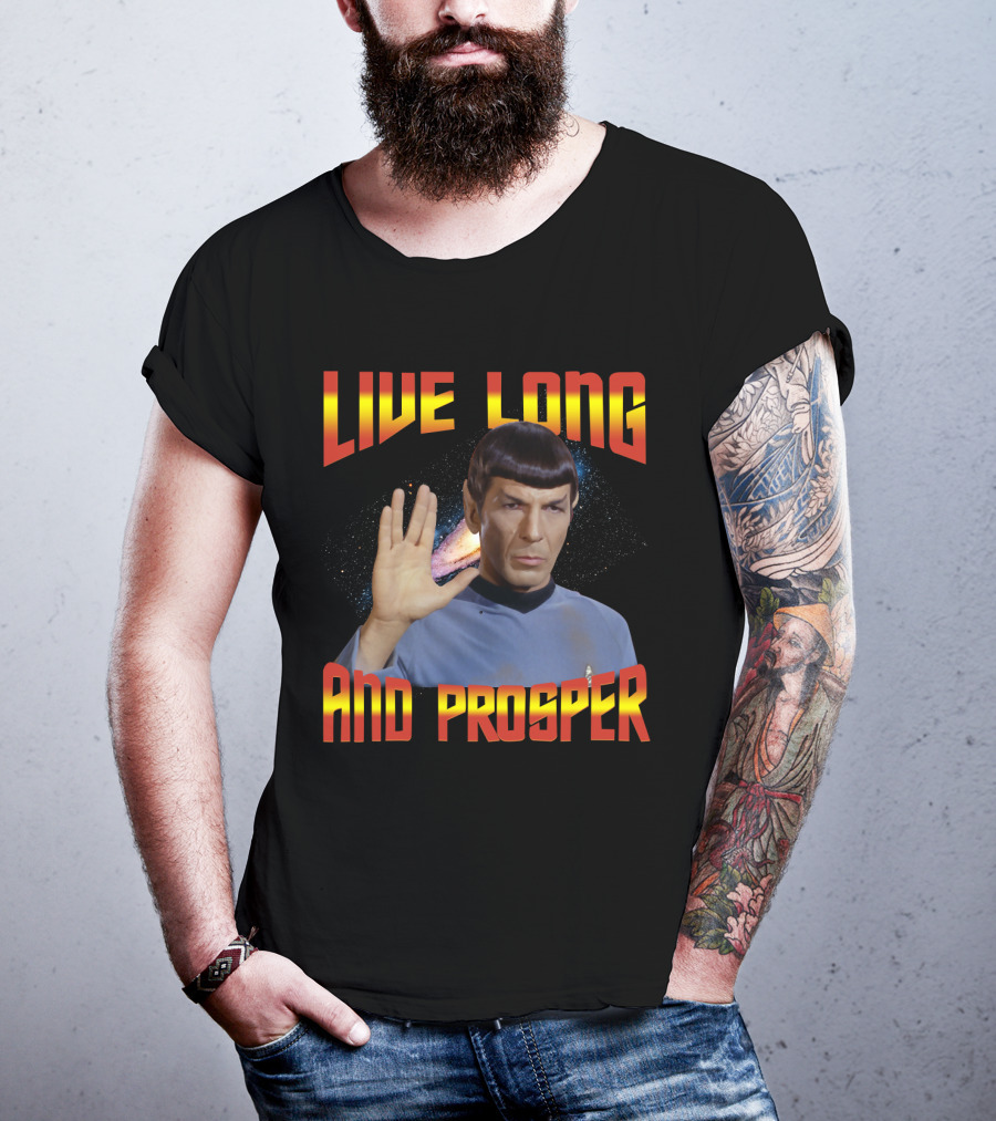 13 Star Trek Spock Live Long And Prosper Hand Gesture T-Shirt