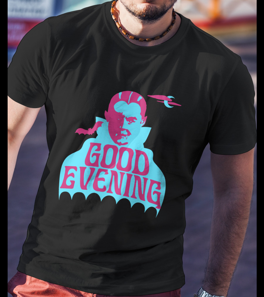 Good Evening Dracula Vampire MoonBat Iconic T-Shirt
