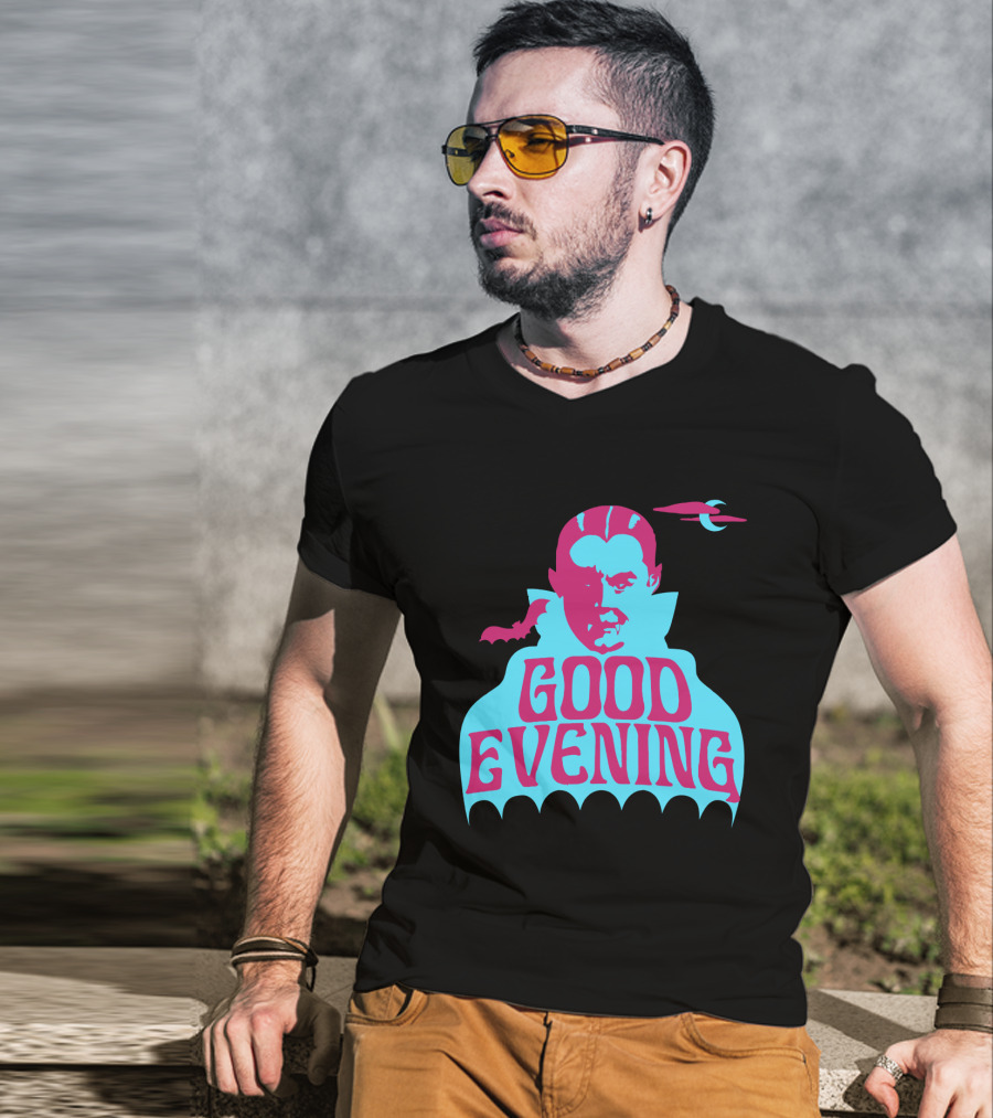 Good Evening Dracula Vampire MoonBat Iconic T-Shirt