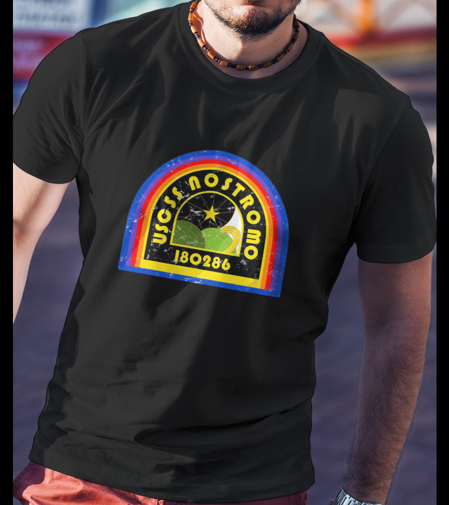 USCSS Nostromo 180286 Retro Space Emblem T-Shirt
