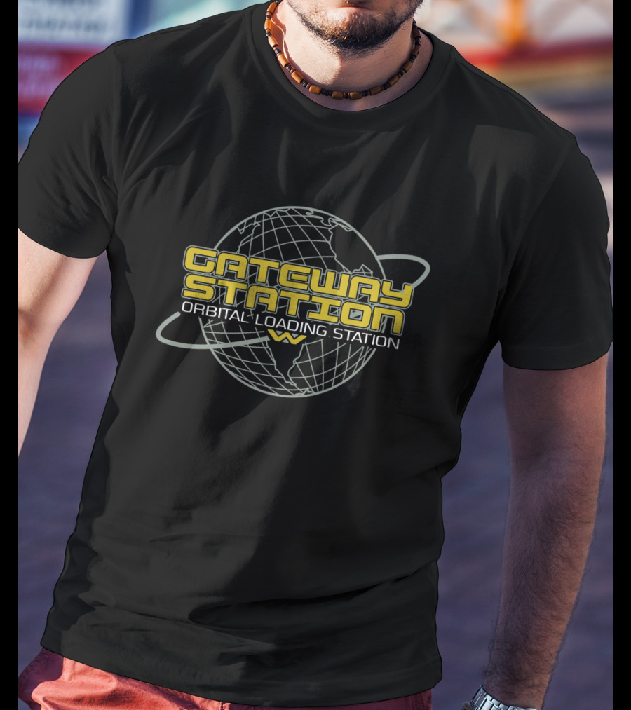 Gateway Station Orbital Loading Station Aliens T-Shirt