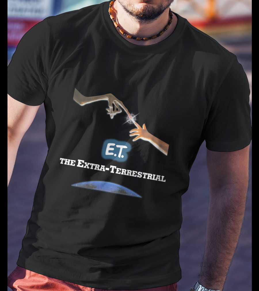 E.T. The Extra-Terrestrial Iconic Finger Touch And Earth T-Shirt
