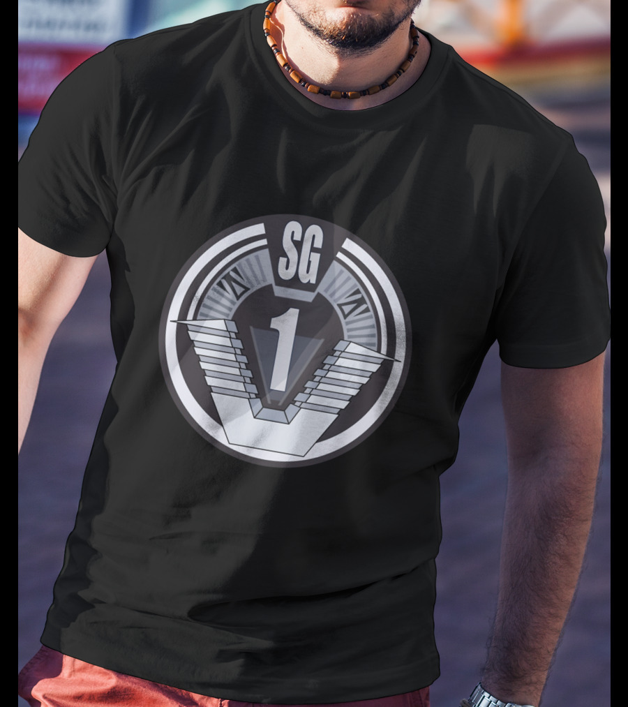 SG1 Roman Numerals Badge T-Shirt