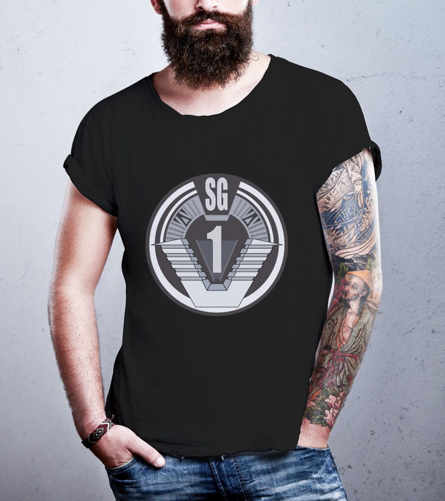 SG1 Roman Numerals Badge T-Shirt