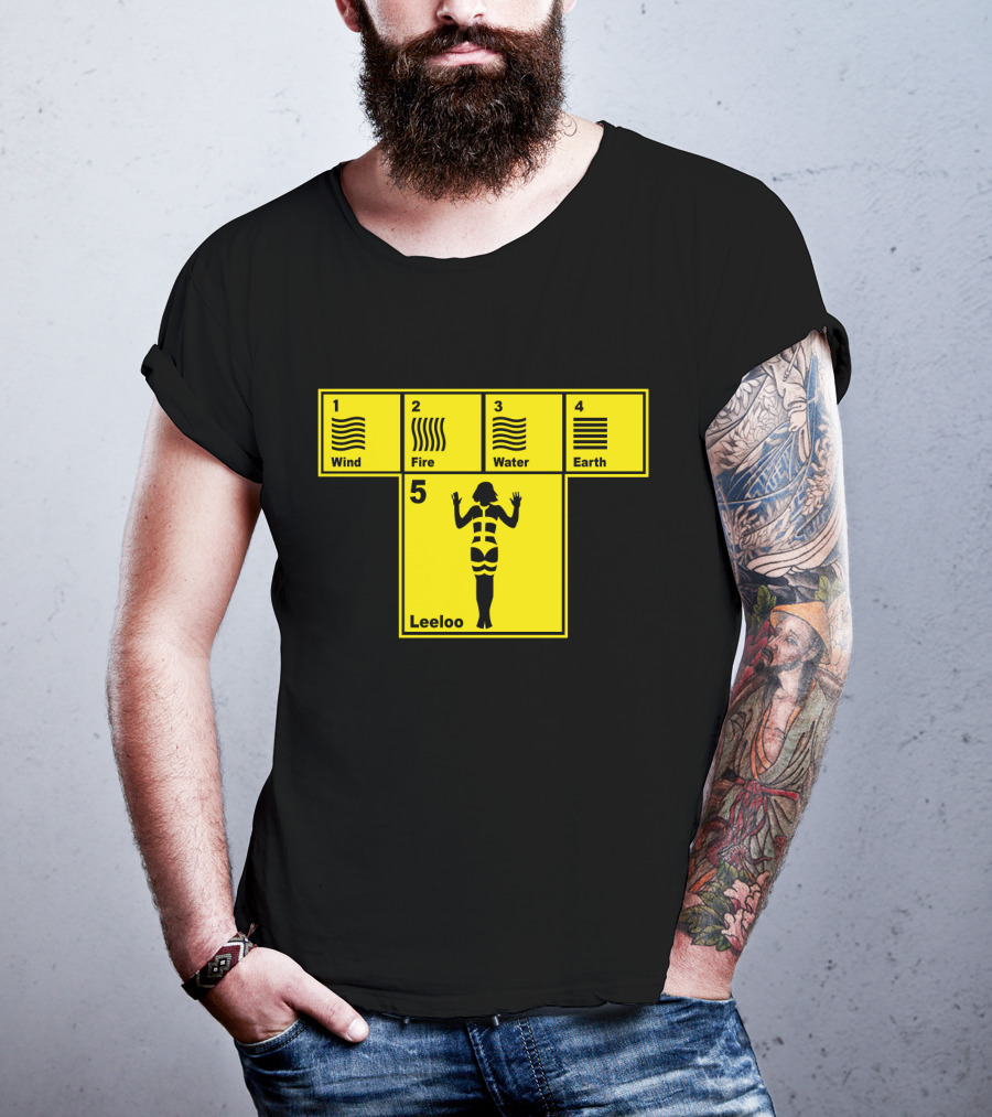Wind Fire Water Earth Leeloo The Fifth Element T-Shirt