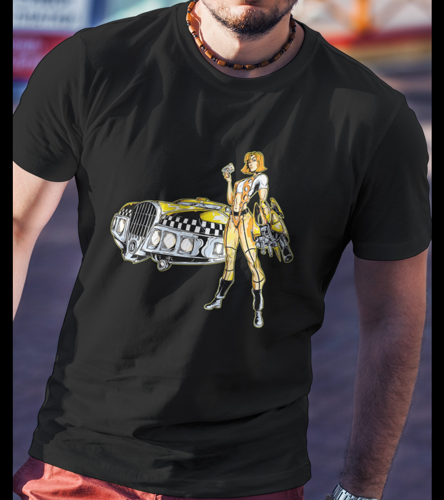 The Fifth Element Leeloo Dallas Vintage Taxi Cab T-Shirt