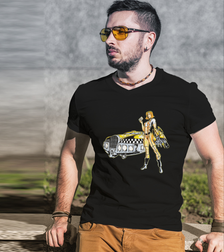 The Fifth Element Leeloo Dallas Vintage Taxi Cab T-Shirt