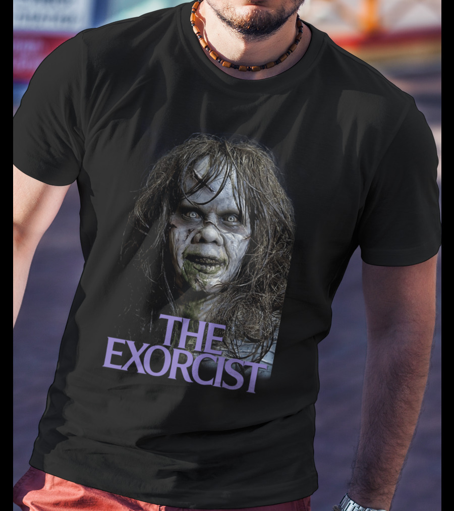 The Exorcist 1973 Iconic Horror Face T-Shirt