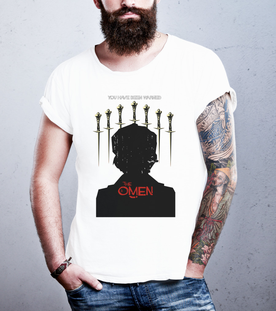 You Have Been Warned The Omen 1976 Silhouette And Daggers T-Shirt