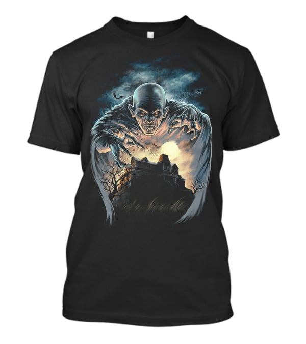 Salem's Lot 1979 Nosferatu Over Haunted Mansion T-Shirt