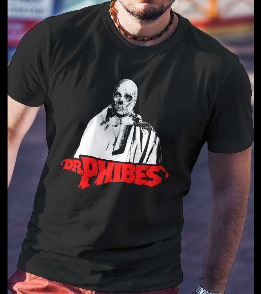 Dr. Phibes Skull Cloak T-Shirt
