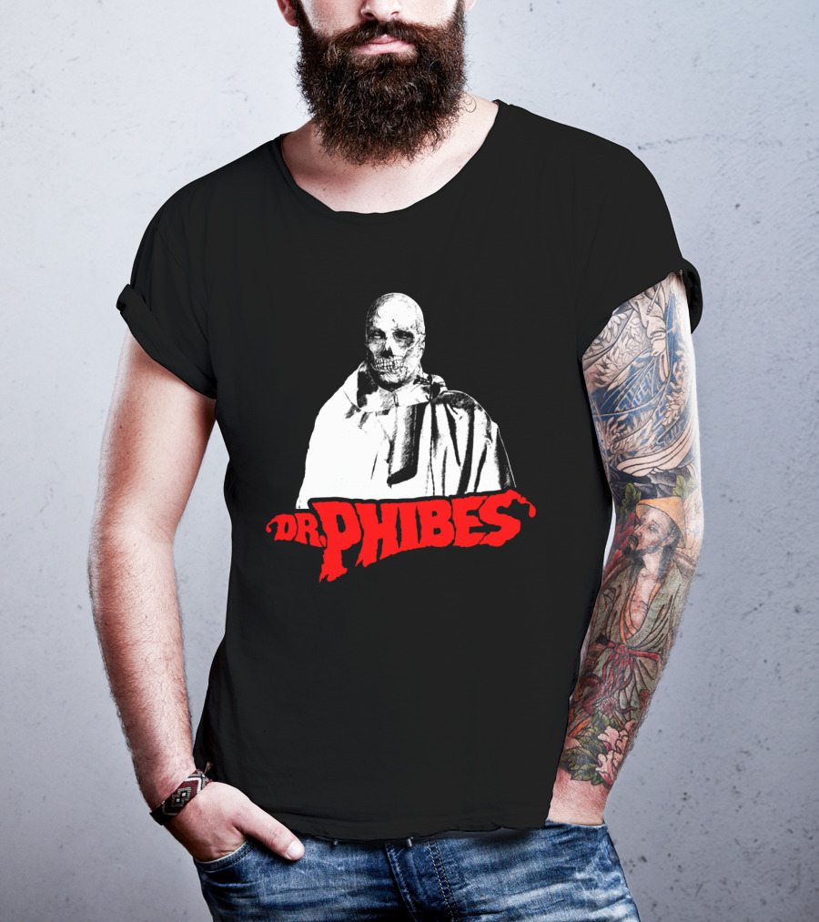 Dr. Phibes Skull Cloak T-Shirt