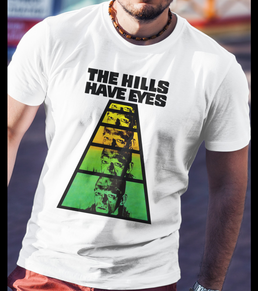 The Hills Have Eyes Retro 1977 Pyramid Faces T-Shirt
