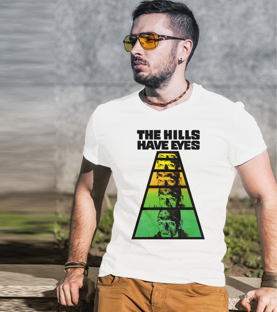 The Hills Have Eyes Retro 1977 Pyramid Faces T-Shirt