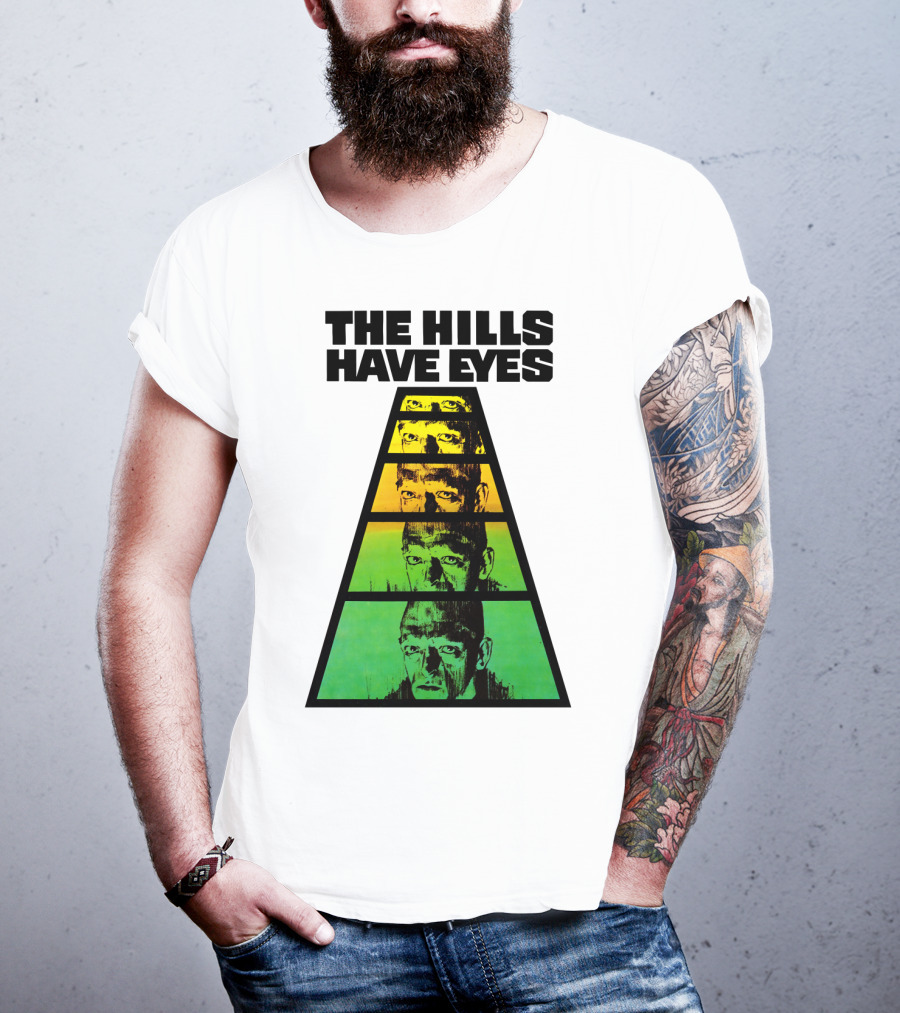 The Hills Have Eyes Retro 1977 Pyramid Faces T-Shirt