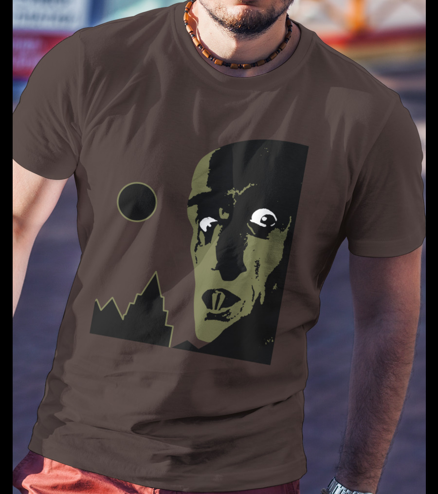 Nosferatu The Vampyre 1979 Iconic Horror Vampire Portrait With Castle And Moon T-Shirt